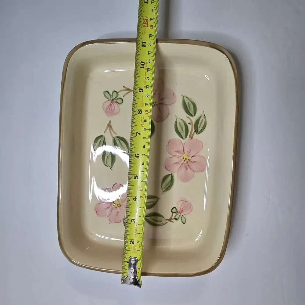 Franciscan Desert Rose Rectangular Baker Casserole Dish Portugal 11 x 8.5